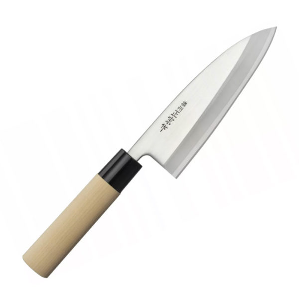 Заточка японских ножей с 2 фасками (короткий нож)